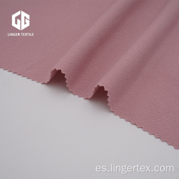 Crepe de poliéster tejido de sarga con Spandex